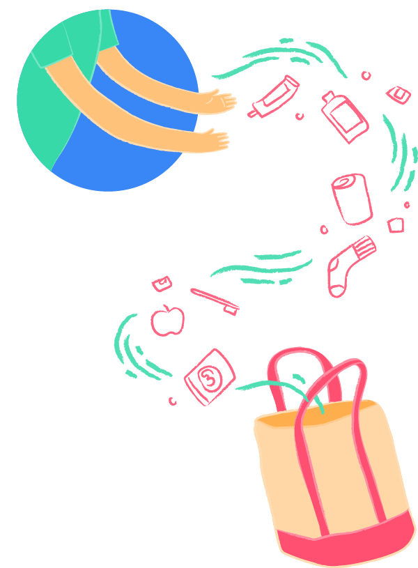 Inspired bag illustration